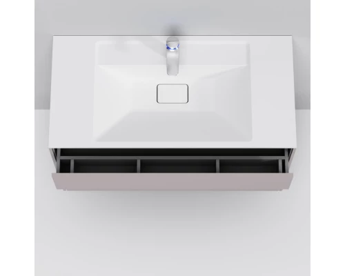 Комплект мебели серый матовый 100,8 см Am.Pm Inspire 2.0 M50AFHX1003EGM + M50AWPX1001WG + M50AMOX1001SA