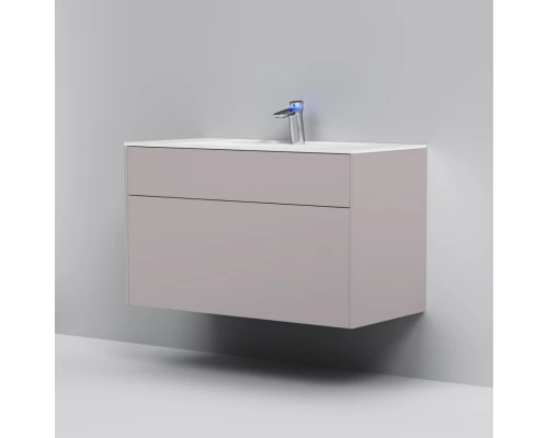 Тумба с раковиной серый матовый 100,8 см Am.Pm Inspire 2.0 M50AFHX1003EGM + M50AWPX1001WG