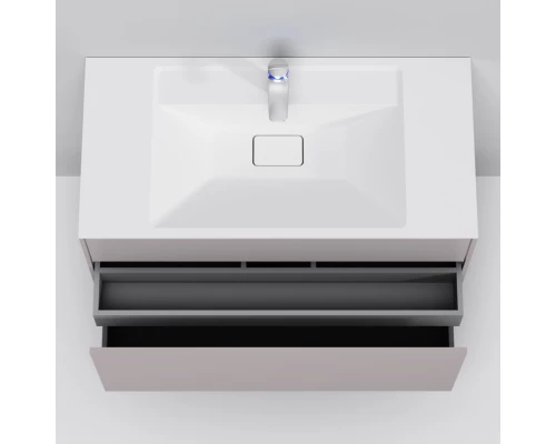 Тумба с раковиной серый матовый 100,8 см Am.Pm Inspire 2.0 M50AFHX1003EGM + M50AWPX1001WG