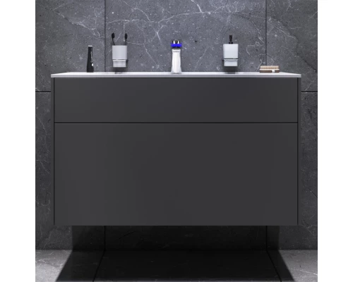 Комплект мебели графит матовый 100,8 см Am.Pm Inspire 2.0 M50AFHX1003GM + M50AWPX1001WG + M50AMOX1001SA