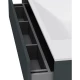 Тумба с раковиной графит матовый 100,8 см Am.Pm Inspire 2.0 M50AFHX1003GM + M50AWPX1001WG