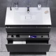 Тумба с раковиной графит матовый 100,8 см Am.Pm Inspire 2.0 M50AFHX1003GM + M50AWPX1001WG