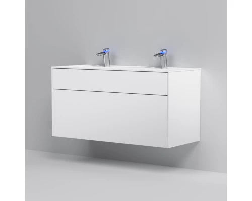 Тумба с раковиной белый матовый 120,8 см Am.Pm Inspire 2.0 M50AFHX1203WM + M50AWPC1201WG