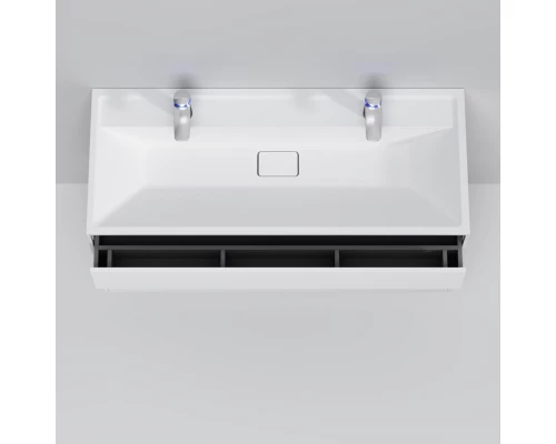 Тумба с раковиной белый матовый 120,8 см Am.Pm Inspire 2.0 M50AFHX1203WM + M50AWPC1201WG