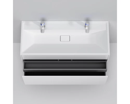Тумба с раковиной белый матовый 120,8 см Am.Pm Inspire 2.0 M50AFHX1203WM + M50AWPC1201WG