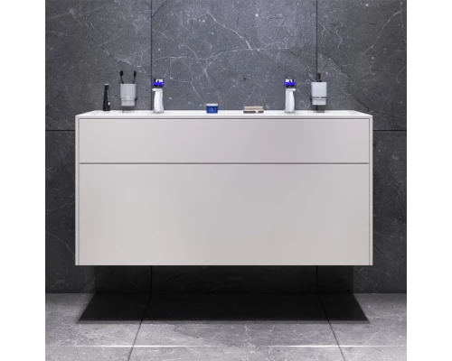 Тумба с раковиной белый матовый 120,8 см Am.Pm Inspire 2.0 M50AFHX1203WM + M50AWPC1201WG