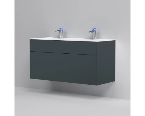 Тумба с раковиной графит матовый 120,8 см Am.Pm Inspire 2.0 M50AFHX1203GM + M50AWPC1201WG