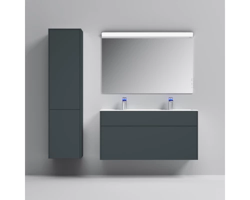 Тумба с раковиной графит матовый 120,8 см Am.Pm Inspire 2.0 M50AFHX1203GM + M50AWPC1201WG
