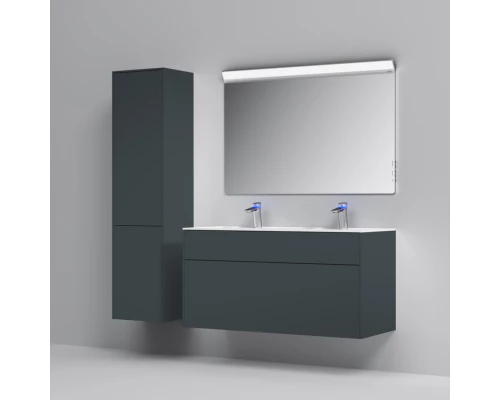Тумба с раковиной графит матовый 120,8 см Am.Pm Inspire 2.0 M50AFHX1203GM + M50AWPC1201WG