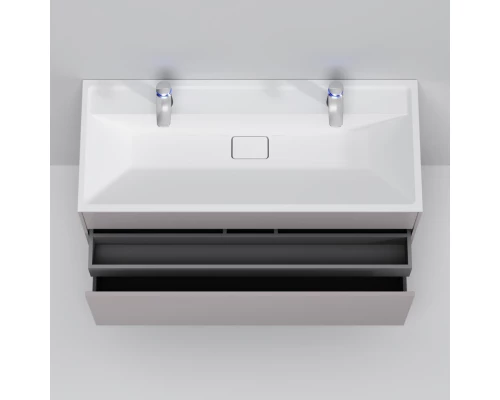 Тумба с раковиной серый матовый 120,8 см Am.Pm Inspire 2.0 M50AFHX1203EGM + M50AWPC1201WG