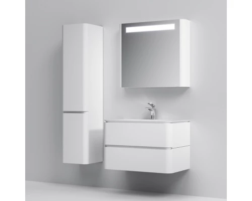 Комплект мебели белый глянец 80 см Am.Pm Sensation M30FHX0802WG + M30WPC0801WG + M30MCL0801WG