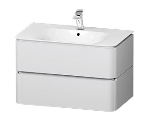 Тумба с раковиной серый шелк глянец 80 см Am.Pm Sensation M30FHX0802FG + M30WPC0801WG