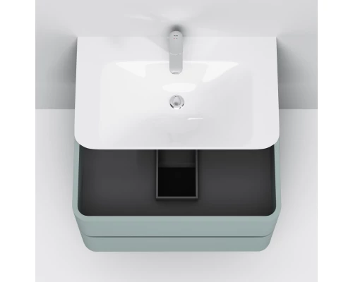 Тумба с раковиной мятный глянец 80 см Am.Pm Sensation M30FHX0802GG + M30WPC0801WG