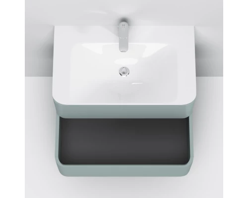 Тумба с раковиной мятный глянец 80 см Am.Pm Sensation M30FHX0802GG + M30WPC0801WG