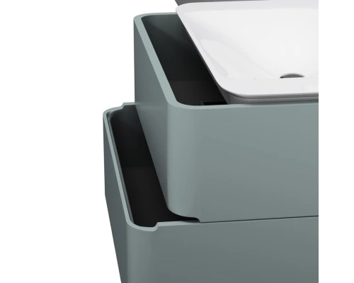 Тумба с раковиной мятный глянец 80 см Am.Pm Sensation M30FHX0802GG + M30WPC0801WG