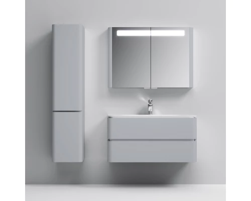 Тумба с раковиной серый шелк глянец 100 см Am.Pm Sensation M30FHX1002FG + M30WPC1001WG