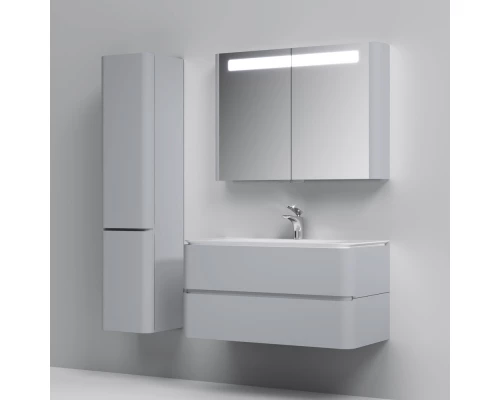 Тумба с раковиной серый шелк глянец 100 см Am.Pm Sensation M30FHX1002FG + M30WPC1001WG