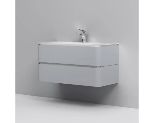 Тумба серый шелк глянец 100 см Am.Pm Sensation M30FHX1002FG