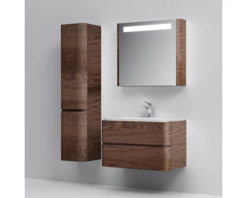 Комплект мебели орех 80 см Am.Pm Sensation M30FHX0802NF + M30WPC0801WG + M30MCR0801NF