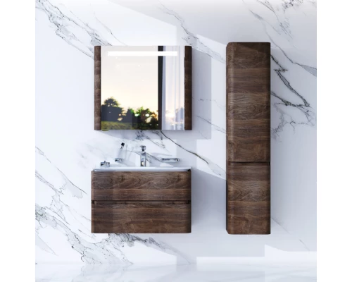 Тумба с раковиной орех 80 см Am.Pm Sensation M30FHX0802NF + M30WPC0801WG