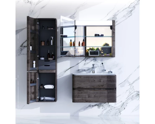 Комплект мебели табачный дуб 80 см Am.Pm Sensation M30FHX0802TF + M30WPC0801WG + M30MCL0801TF