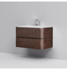 Тумба с раковиной табачный дуб 80 см Am.Pm Sensation M30FHX0802TF + M30WPC0801WG