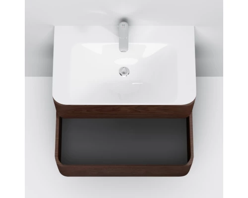 Тумба с раковиной табачный дуб 80 см Am.Pm Sensation M30FHX0802TF + M30WPC0801WG