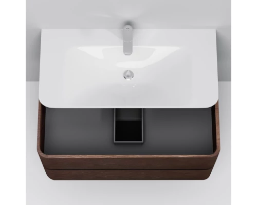 Комплект мебели табачный дуб 100 см Am.Pm Sensation M30FHX1002TF + M30WPC1001WG + M30MCX1001TF