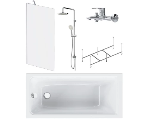 Акриловая ванна 150x70 см Am.Pm Gem W90ASET-150D8