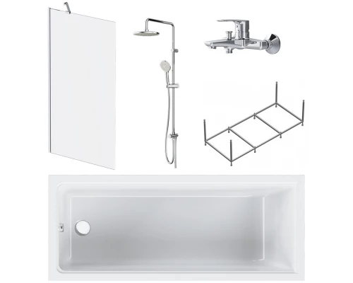 Акриловая ванна 170x70 см Am.Pm Gem W90ASET-170D8