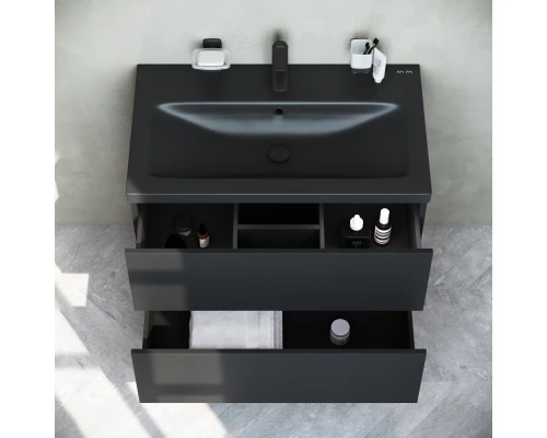 Тумба черный матовый 75 см Am.Pm Gem M90FHX07522BM