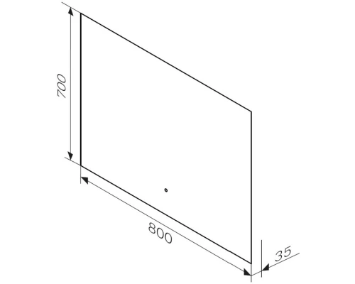 Зеркало 80x70 см Am.Pm X-Joy M85MOX10801S