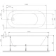 Акриловая ванна 150x70 см Am.Pm X-Joy W94A-150-070W-A1