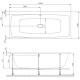 Акриловая ванна 160x70 см Am.Pm Func W84A-160-070W-A