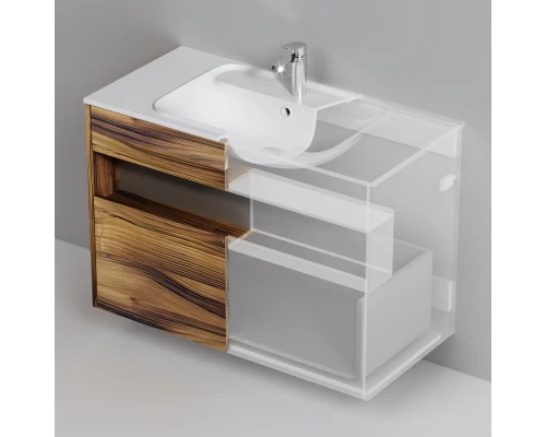 Тумба темное дерево 100 см Am.Pm Func M8FFUX1001OF