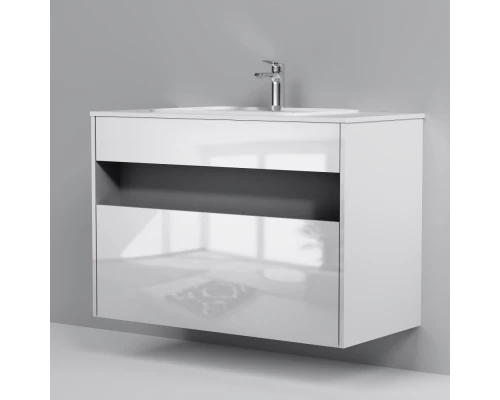 Тумба белый глянец 100 см Am.Pm Func M8FFUX1001WG