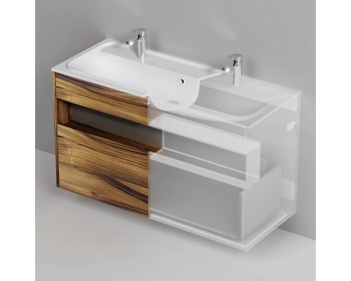 Тумба темное дерево 120 см Am.Pm Func M8FFUX1201OF