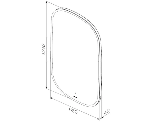 Зеркало 65x124 см Am.Pm Func M8FMOX0651WGH