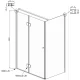 Душевой уголок 120х80 см Ambassador Diamond 12011107L прозрачное