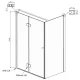 Душевой уголок 120х90 см Ambassador Diamond 12011108L прозрачное