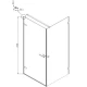 Душевой уголок 99х99 см Ambassador Abner 10011102L прозрачное