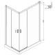Душевой уголок 120х80 см Ambassador Queen 11011106R прозрачное