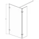Неподвижная перегородка 120х200 см Ambassador Walk-in 15031108 прозрачное