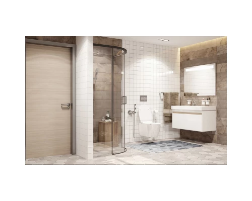 Душевой уголок 90х90 см Ambassador Queen 11011201Black прозрачное