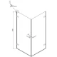 Душевой уголок 99х99 см Ambassador Abner 10011106 прозрачное