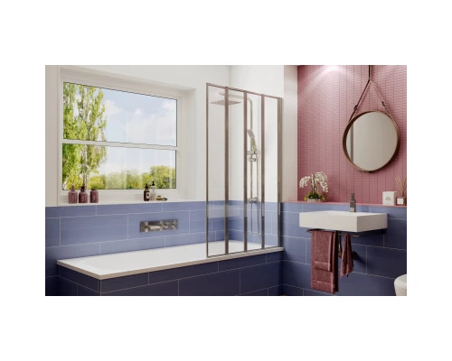 Шторка для ванны 90 см Ambassador Bath Screens 16041110R прозрачное