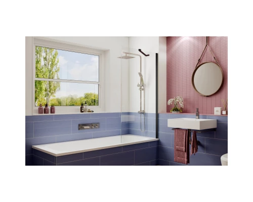 Шторка для ванны 80 см Ambassador Bath Screens 16041207 прозрачное