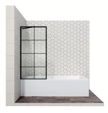 Шторка для ванны 80 см Ambassador Bath Screens 16041209 прозрачное