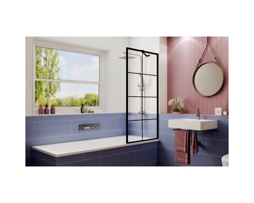 Шторка для ванны 80 см Ambassador Bath Screens 16041209 прозрачное