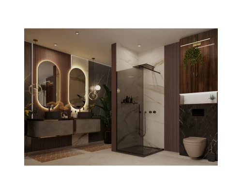 Неподвижная перегородка 100х200 см Ambassador Walk-in 15032222 тонированное